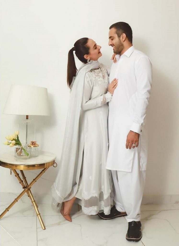 Momal Sheikh with Her Husband
