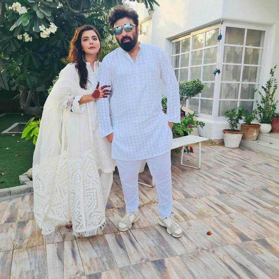 Nida Yasir with her Husband