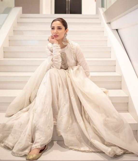 Mahira Khan White Dress