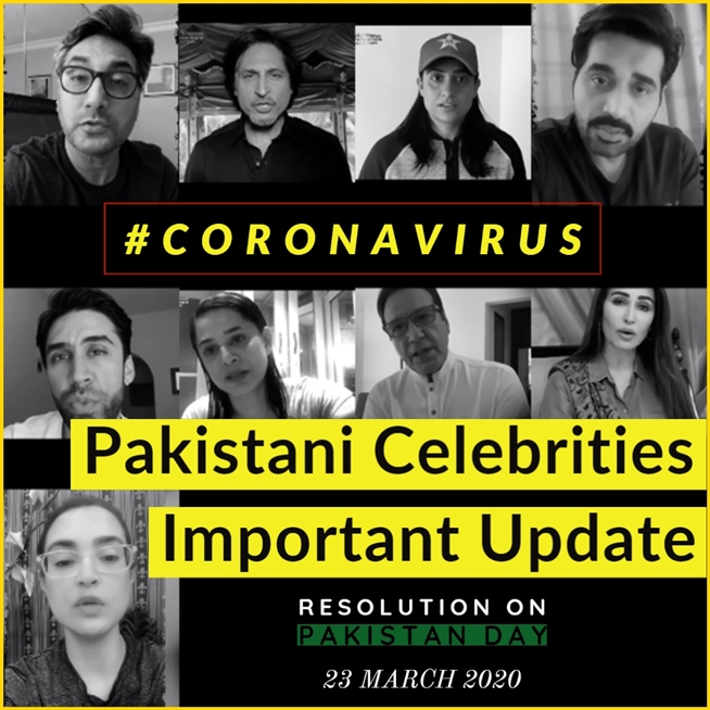 Paksiatni Celebrities Coronavirus social media awareness campaign