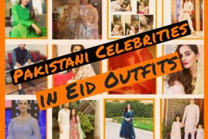Pakistani celebrities Eid Outfits Showbizfashionpk