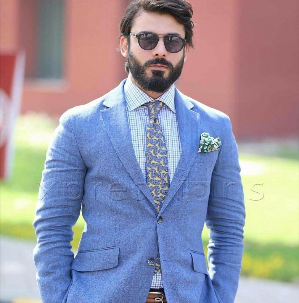 winter outfits Pakistani Celebrities Fawad Khan