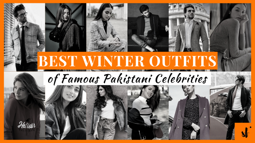 Winter outfits Pakistani Celebrities