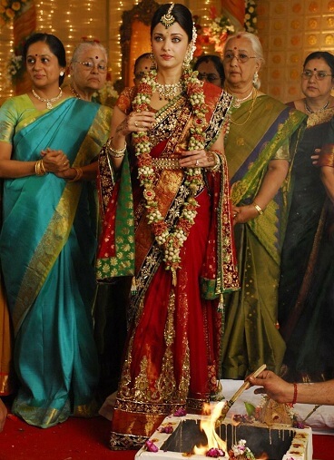 Aishwarya Rai Wedding Saree