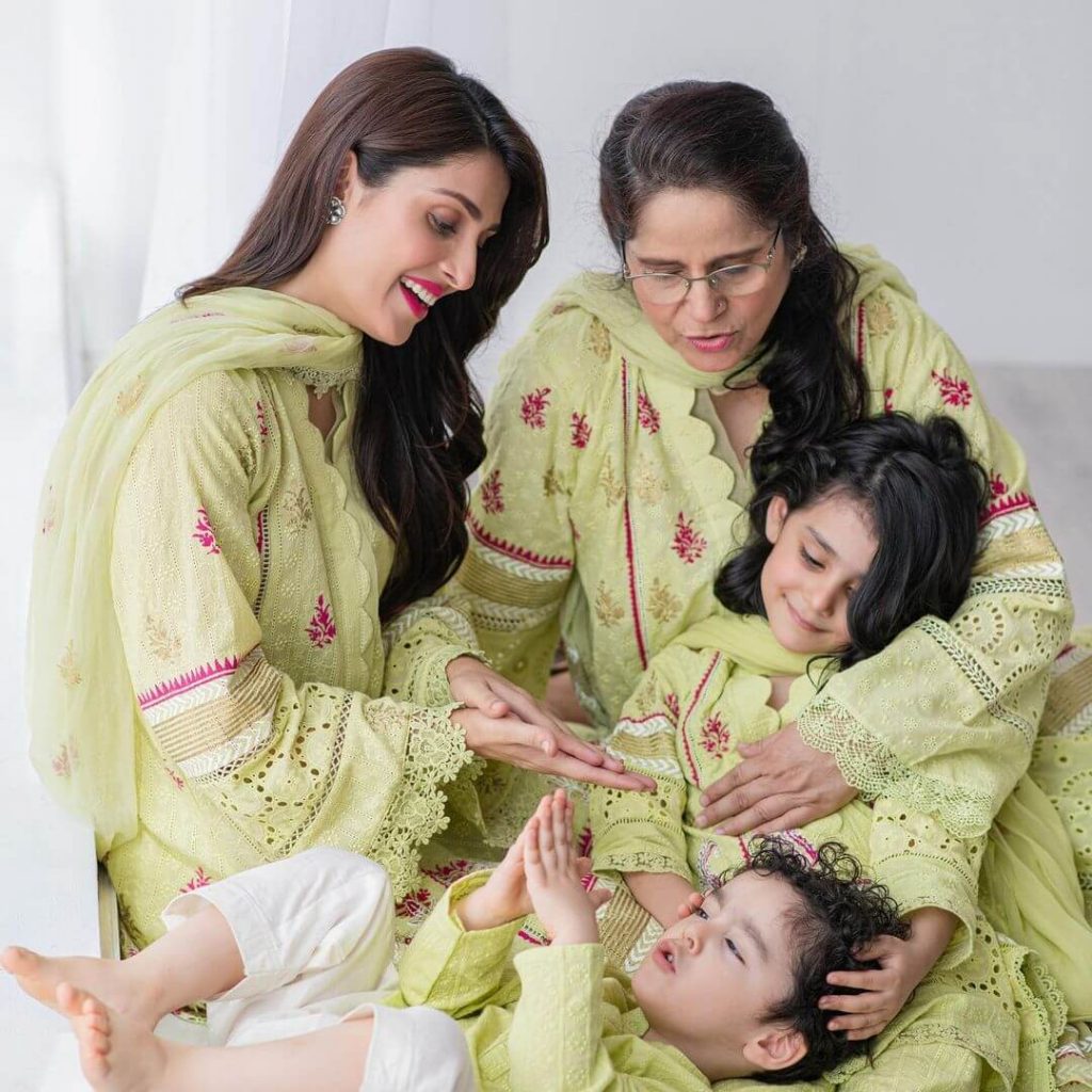Ayeza Khan Family